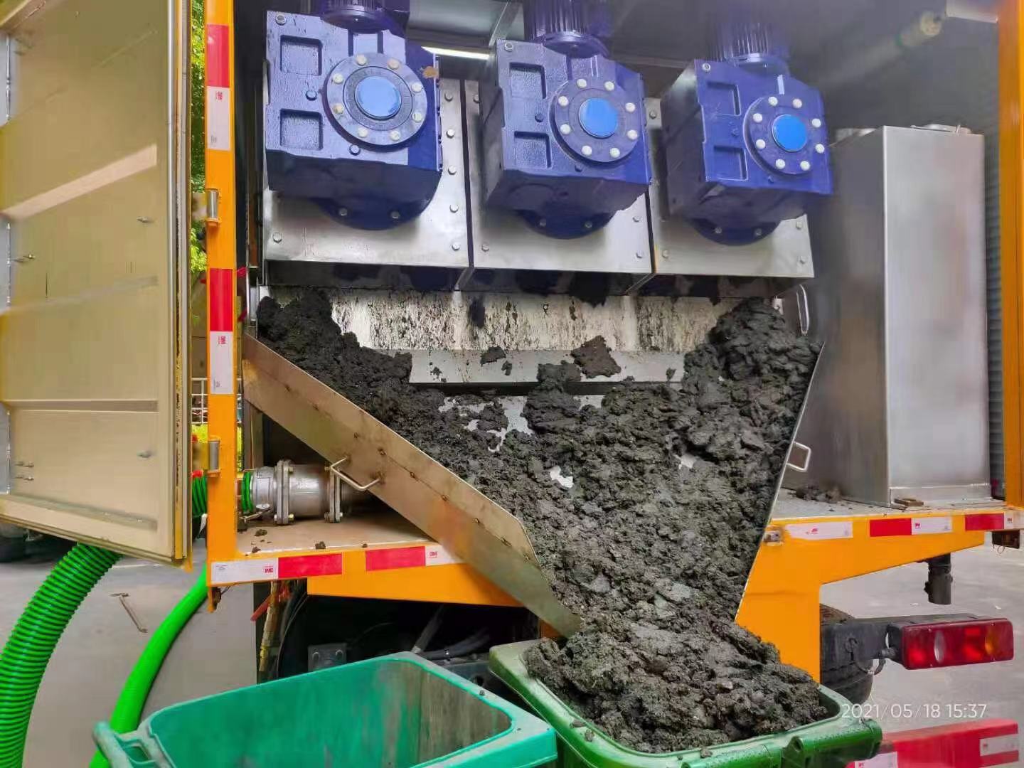 豆河镇化粪池清掏城市维护站-泥浆净化干湿分离处理